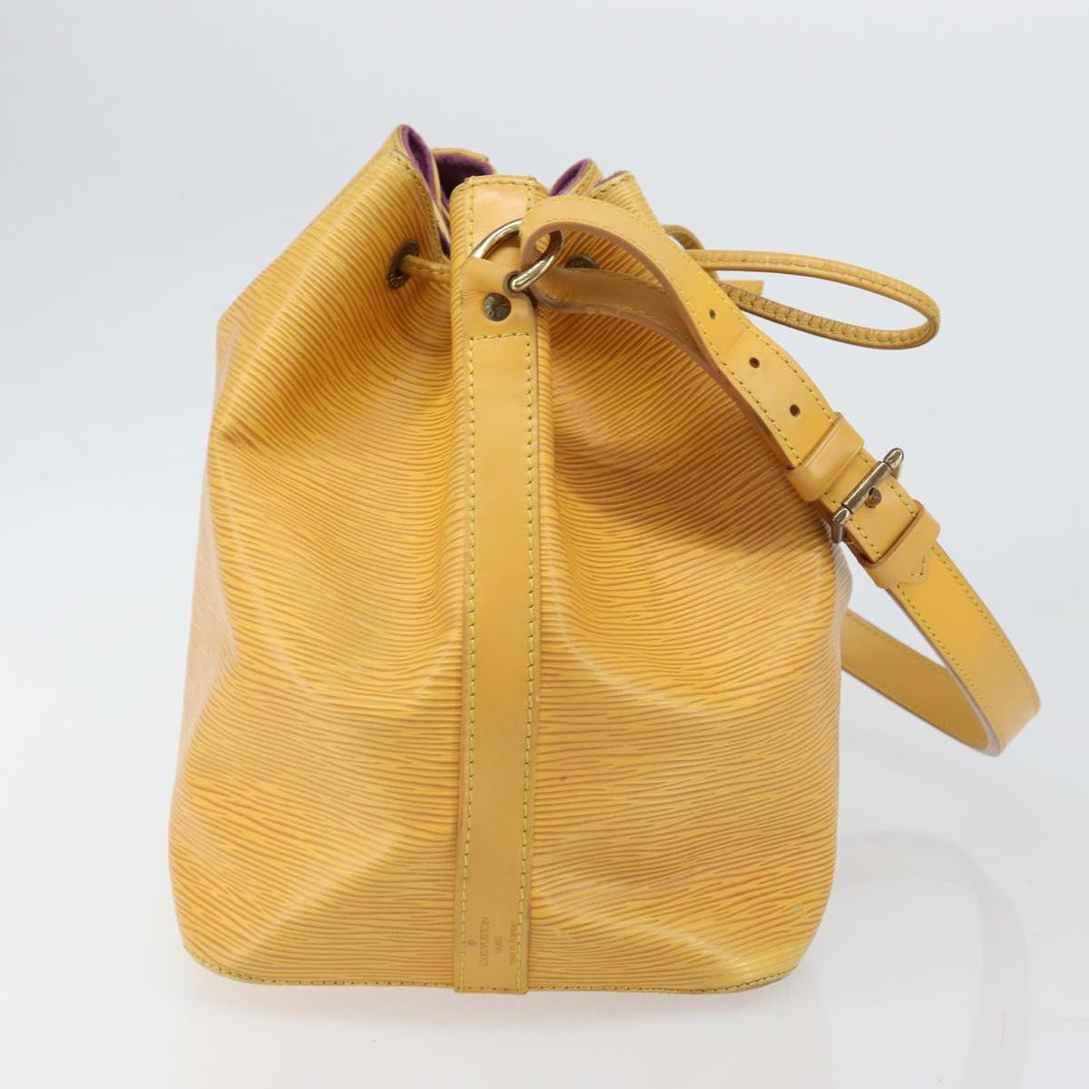 LOUIS VUITTON Epi Petit Noe Shoulder Bag Yellow M44109 LV Auth hk3356