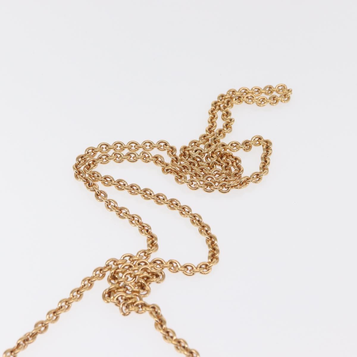 Salvatore Ferragamo Vala Chain Bag Patent leather Black Gold Auth hk3377