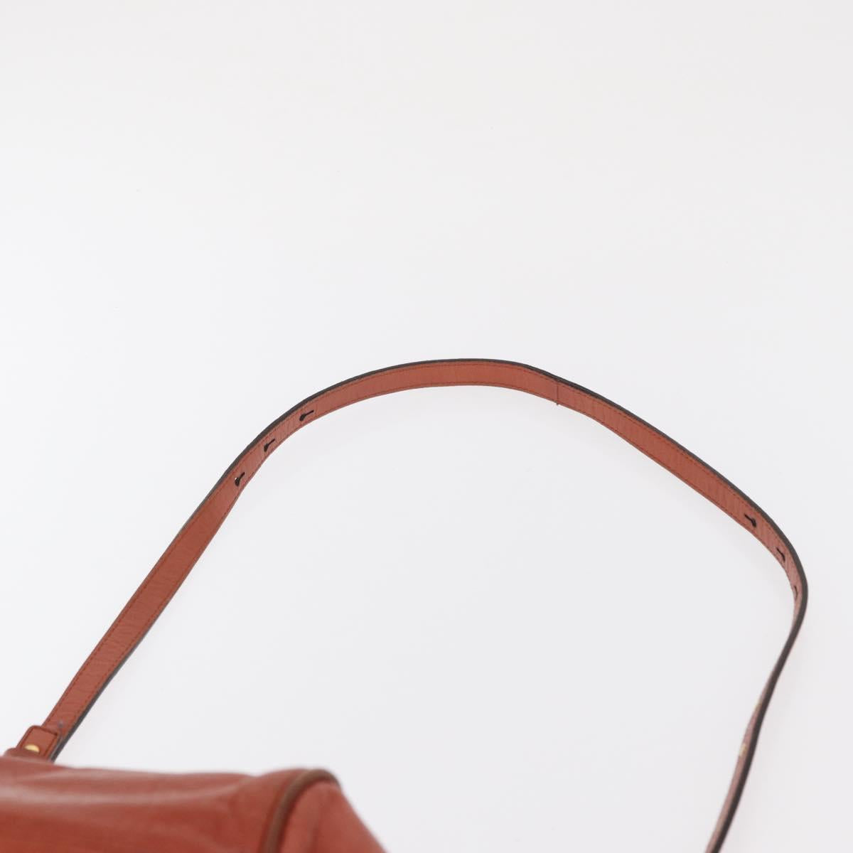 Chloe Etel Hand Bag Leather 2way Brown Gold Auth hk3381