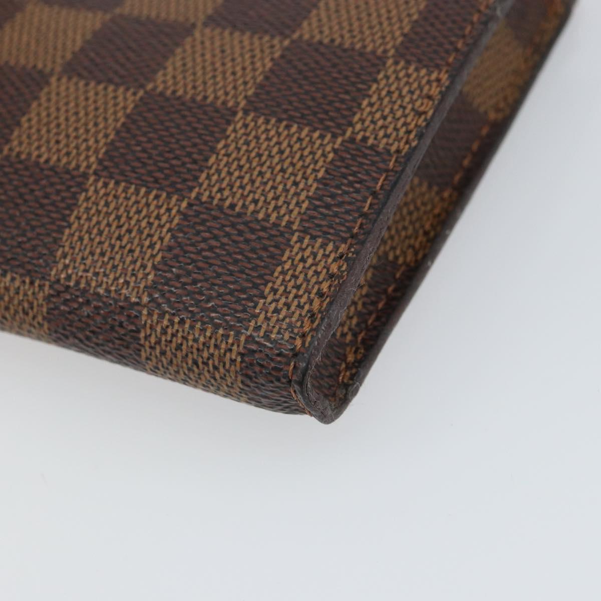 LOUIS VUITTON Damier Ebene Marais Pouch Pouch LV Auth hk3391