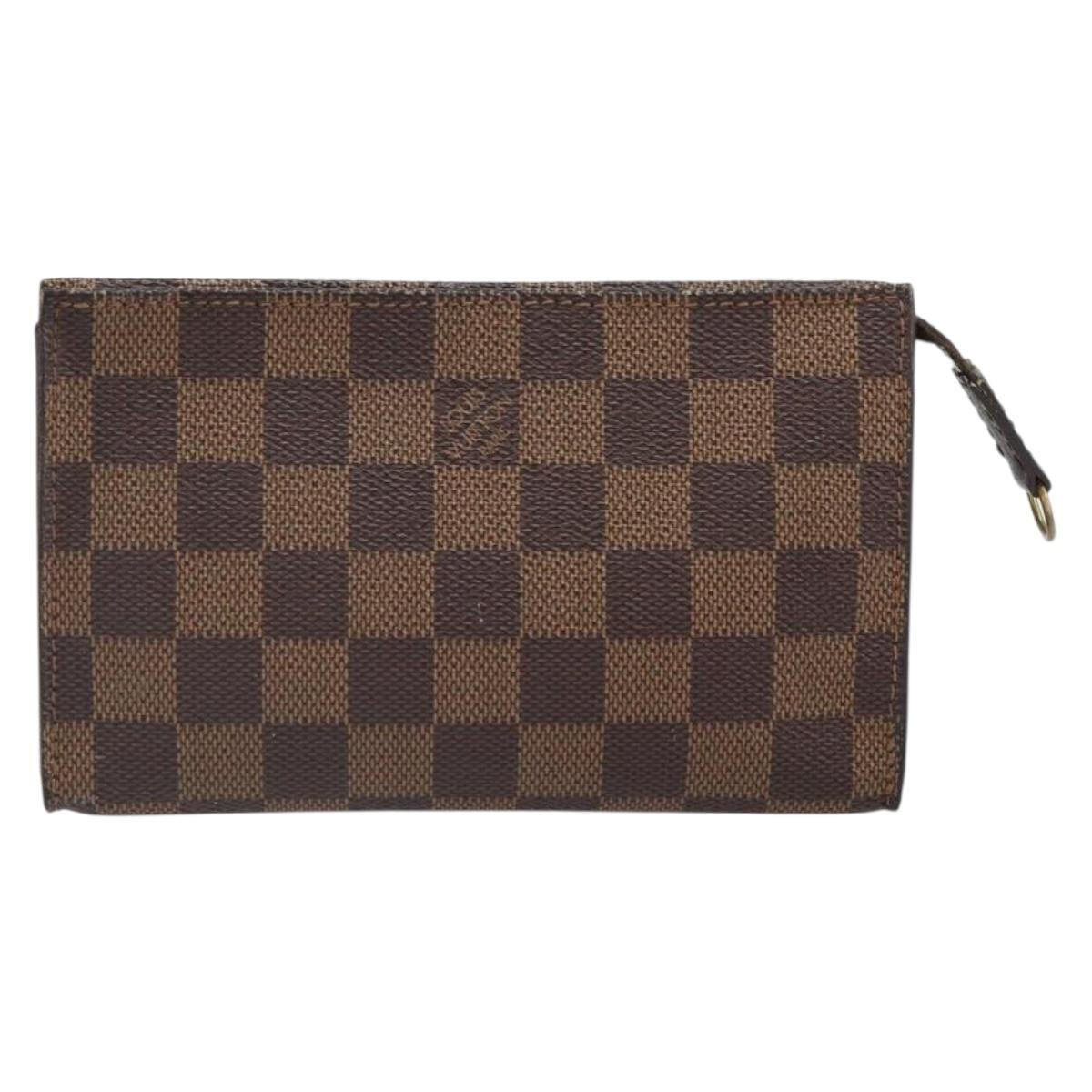 LOUIS VUITTON Damier Ebene Marais Pouch Pouch LV Auth hk3391