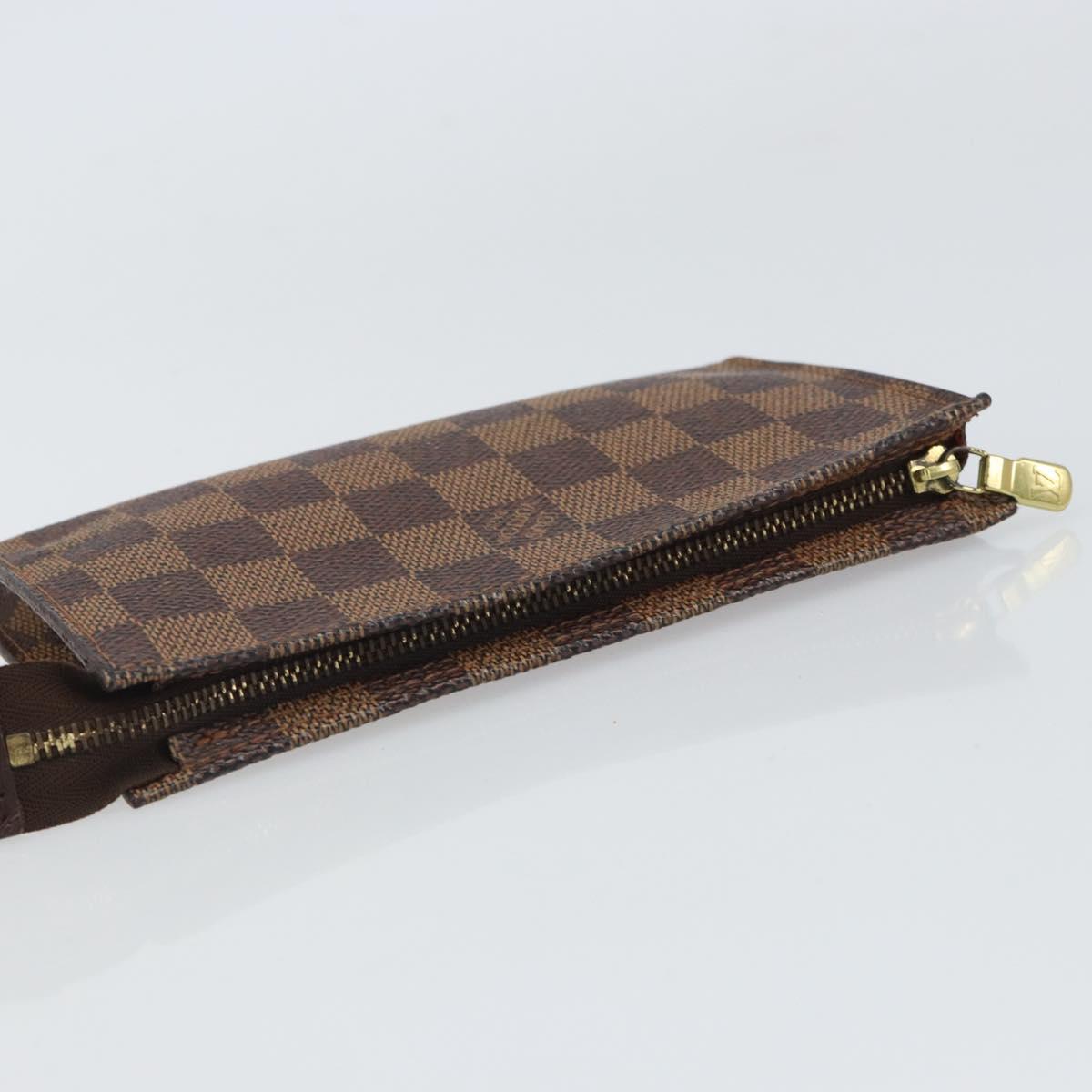 LOUIS VUITTON Damier Ebene Marais Pouch Pouch LV Auth hk3391