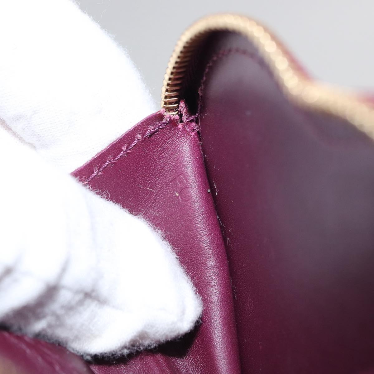 LOUIS VUITTON Vernis Porte Monnaie Coeur Coin Purse Violet M93563 Auth hk3392