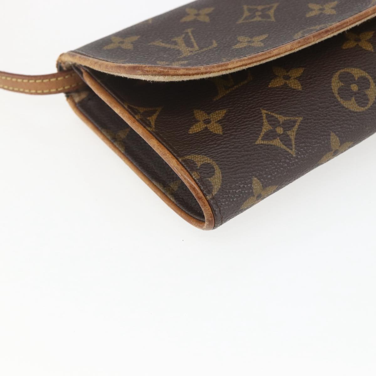 LOUIS VUITTON Monogram Pochette Twin GM Shoulder Bag M51852 LV Auth hk3399