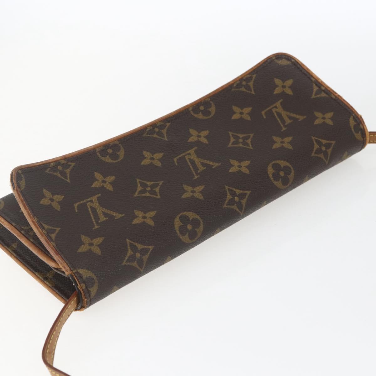 LOUIS VUITTON Monogram Pochette Twin GM Shoulder Bag M51852 LV Auth hk3399