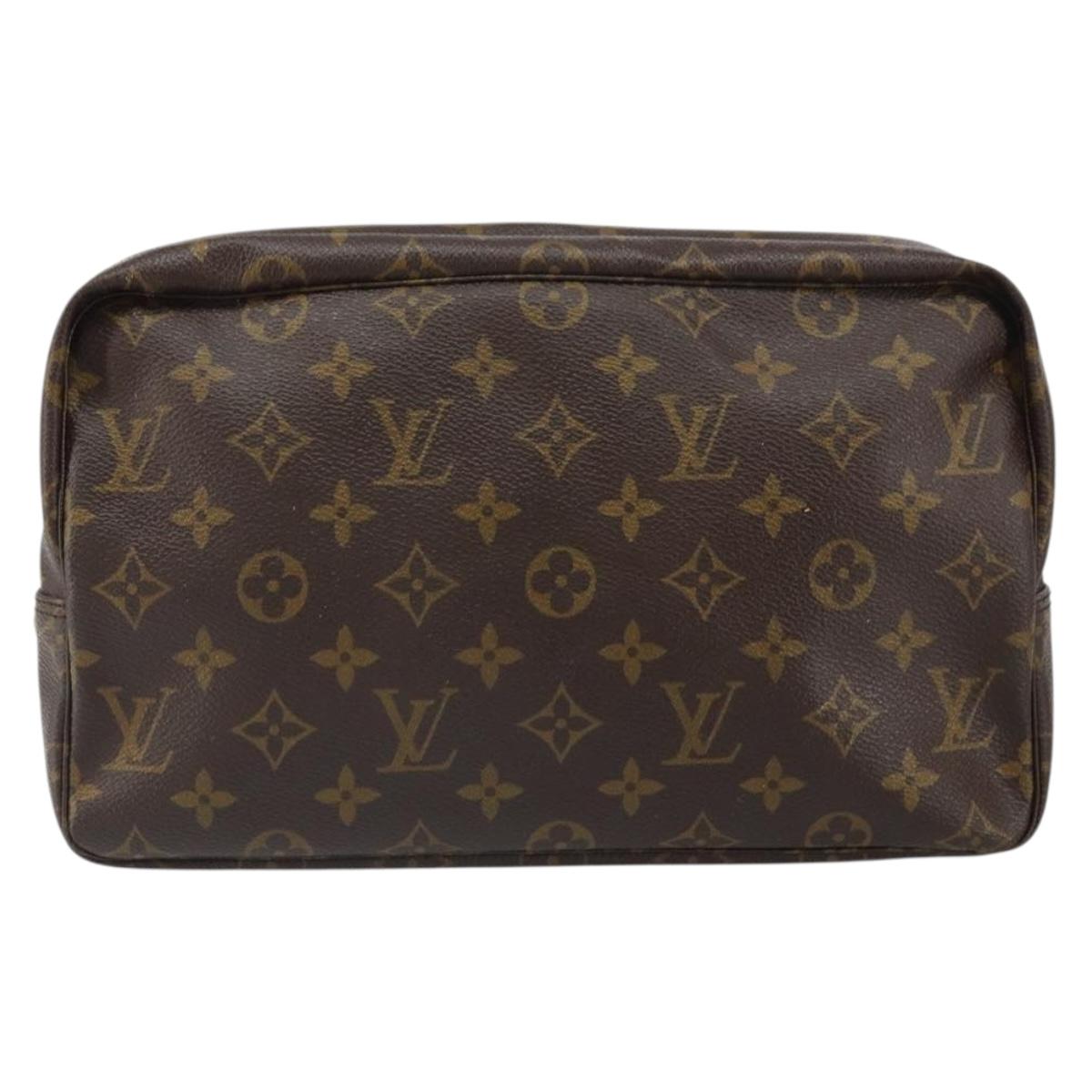 LOUIS VUITTON Monogram Trousse Toilette 28 Clutch Bag M47522 LV Auth hk3402
