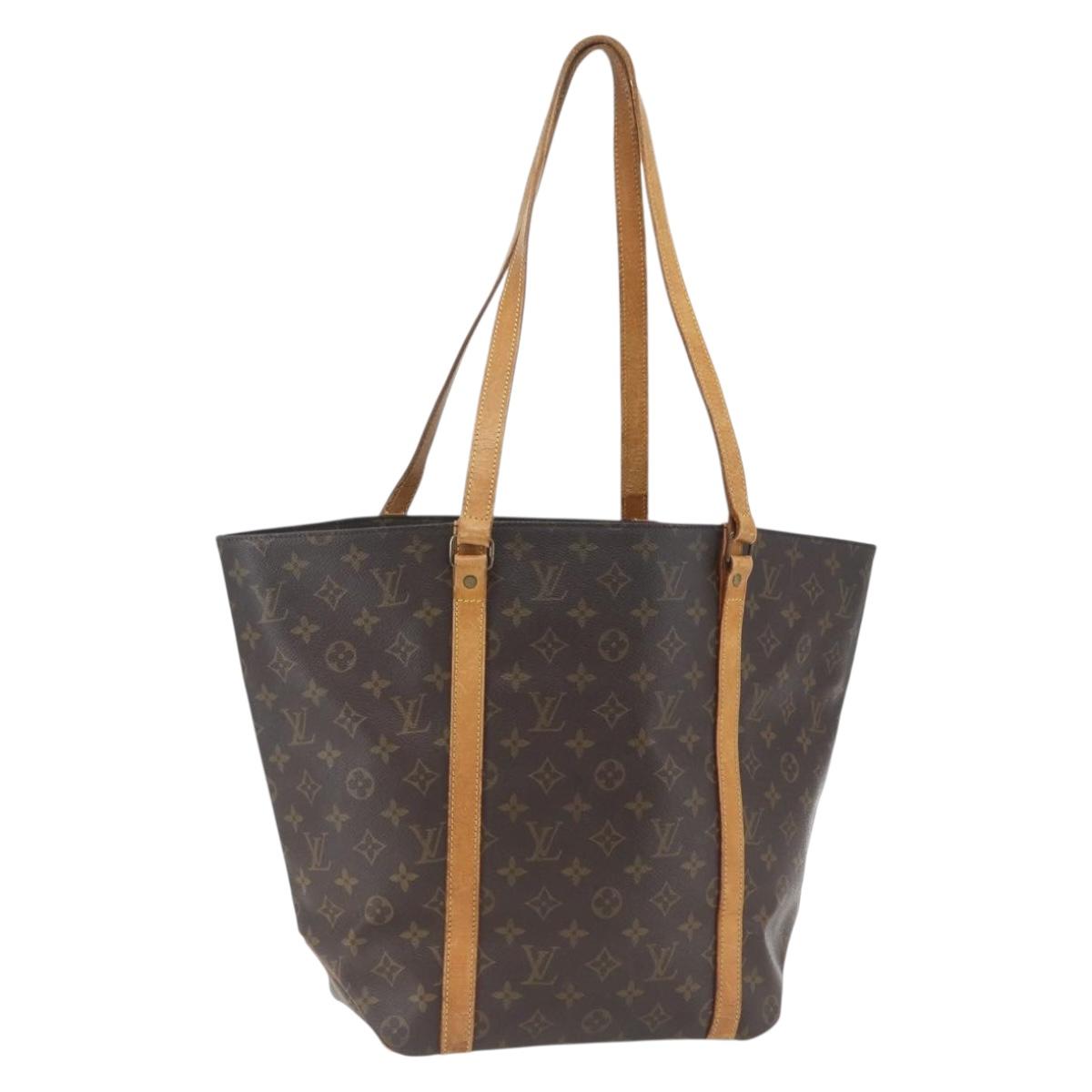 LOUIS VUITTON Monogram Sac Shopping Tote Bag M51108 LV Auth hk3408