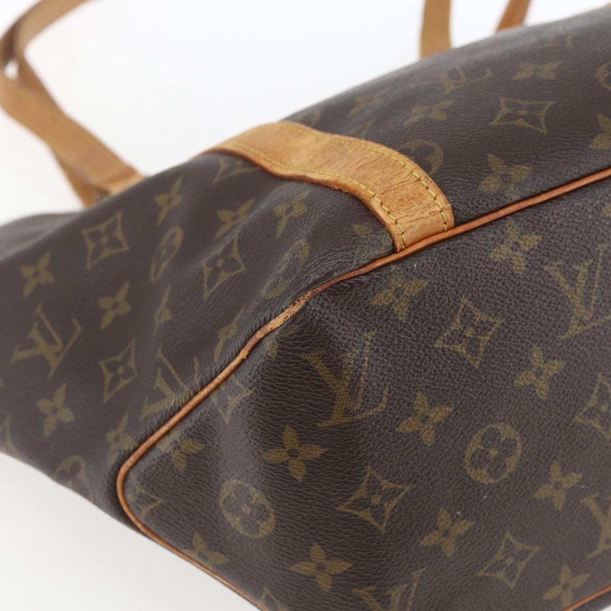 LOUIS VUITTON Monogram Sac Shopping Tote Bag M51108 LV Auth hk3408