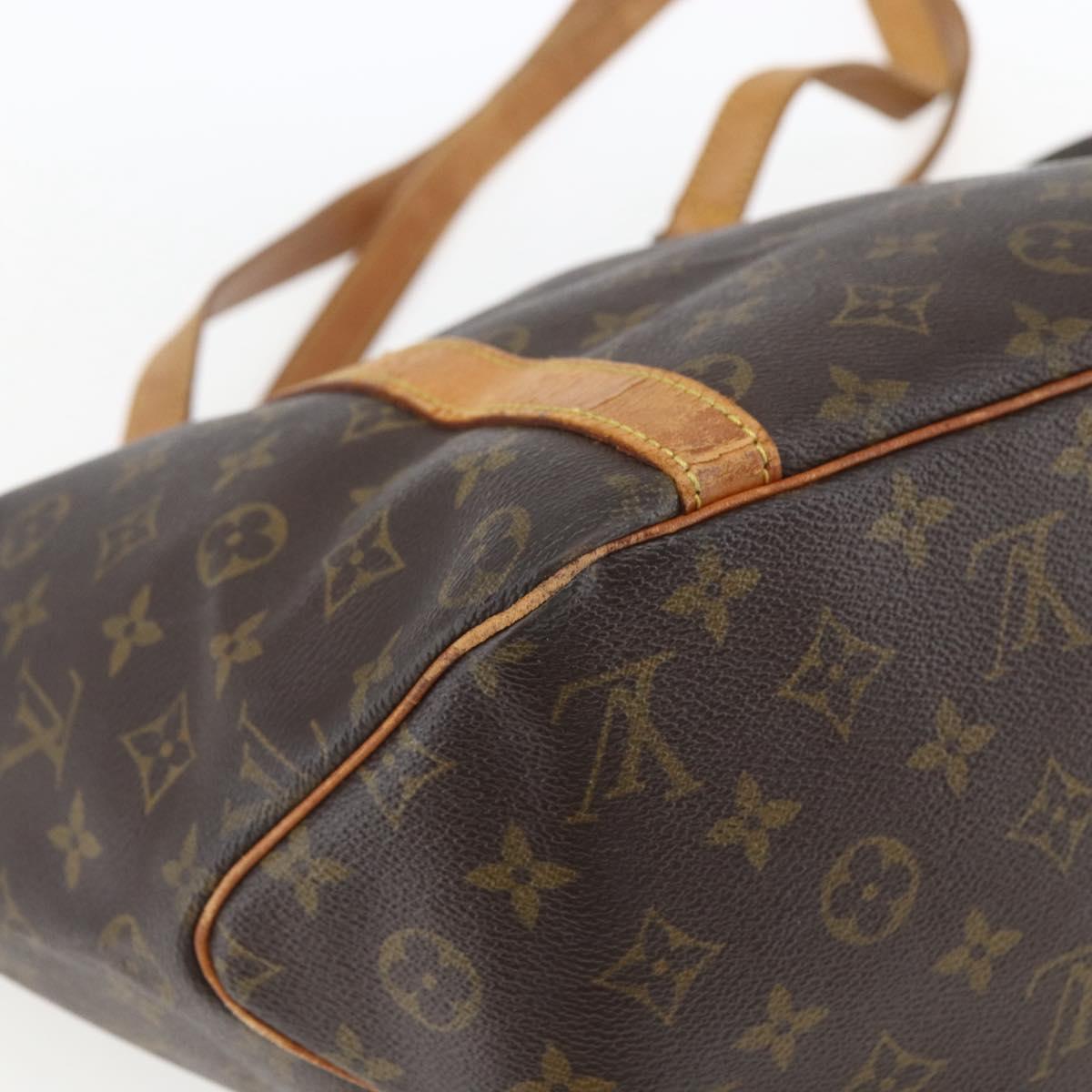 LOUIS VUITTON Monogram Sac Shopping Tote Bag M51108 LV Auth hk3408