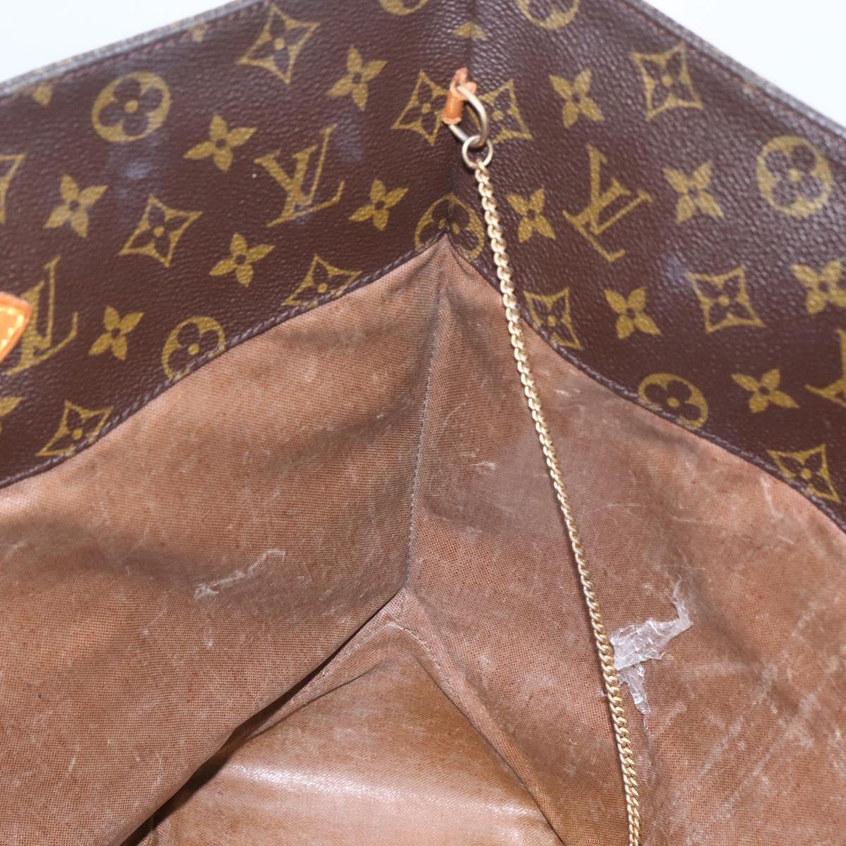 LOUIS VUITTON Monogram Sac Shopping Tote Bag M51108 LV Auth hk3408