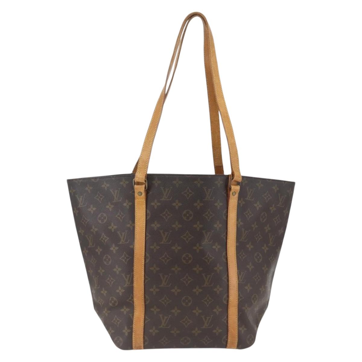 LOUIS VUITTON Monogram Sac Shopping Tote Bag M51108 LV Auth hk3408