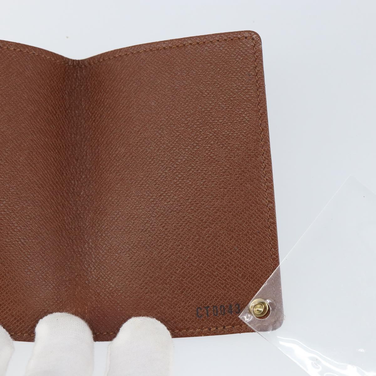 LOUIS VUITTON Monogram Porto Cartes Crdit Pression Card Case M60937 Auth hk3429