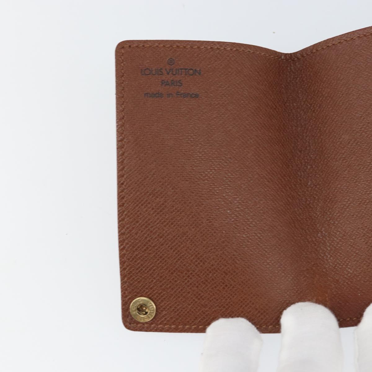 LOUIS VUITTON Monogram Porto Cartes Crdit Pression Card Case M60937 Auth hk3429