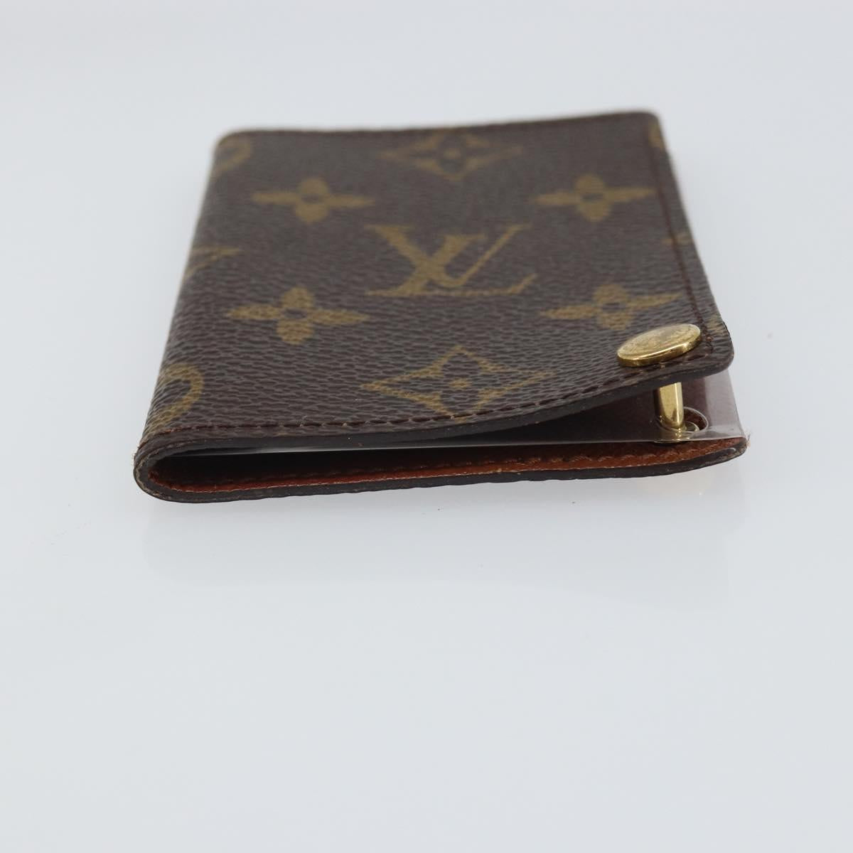 LOUIS VUITTON Monogram Porto Cartes Crdit Pression Card Case M60937 Auth hk3429