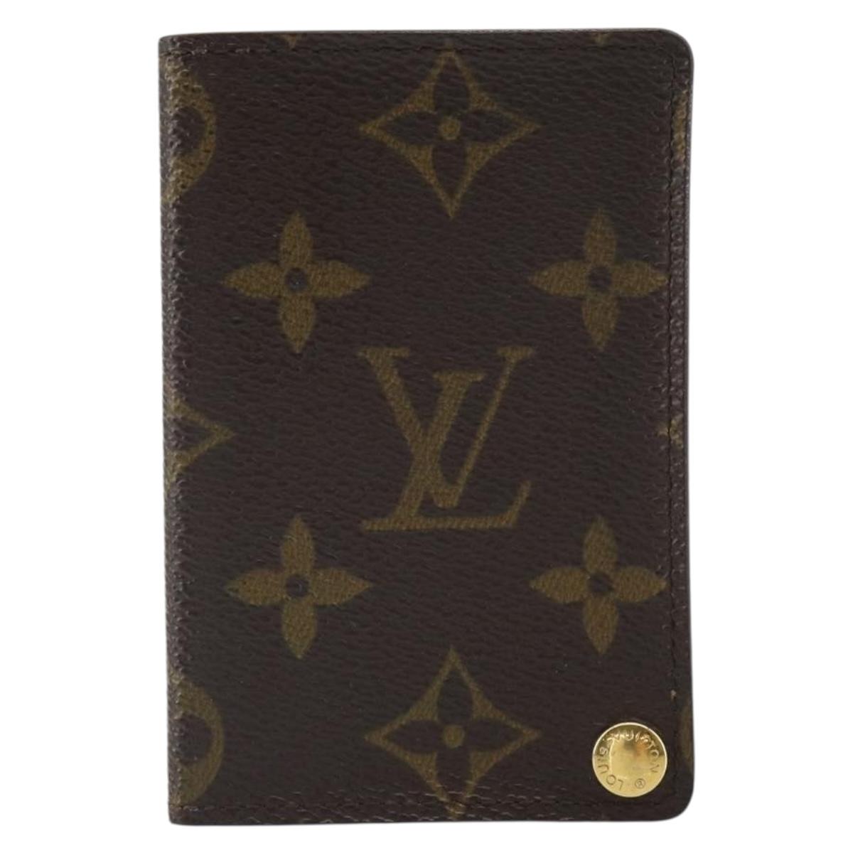 LOUIS VUITTON Monogram Porto Cartes Crdit Pression Card Case M60937 Auth hk3430