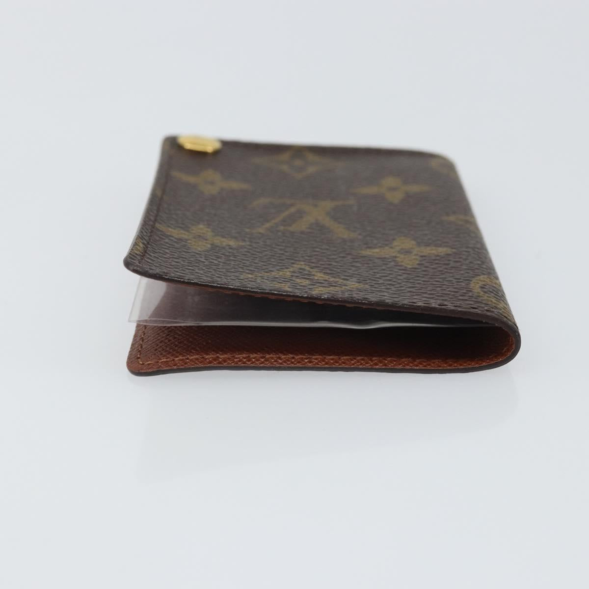 LOUIS VUITTON Monogram Porto Cartes Crdit Pression Card Case M60937 Auth hk3430