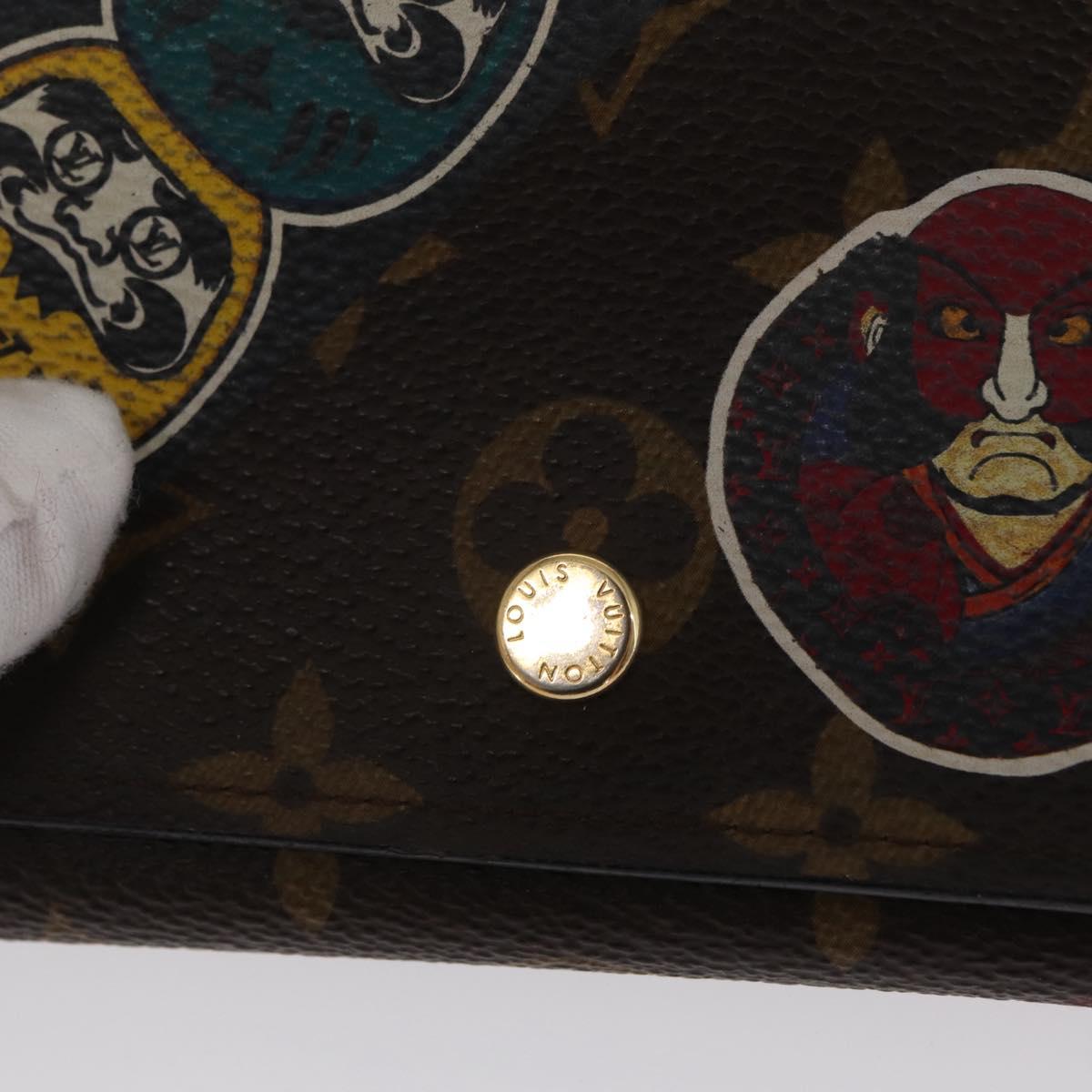 LOUIS VUITTON Monogram Kabuki Portefeuille Victorine Wallet M67253 Auth hk3432