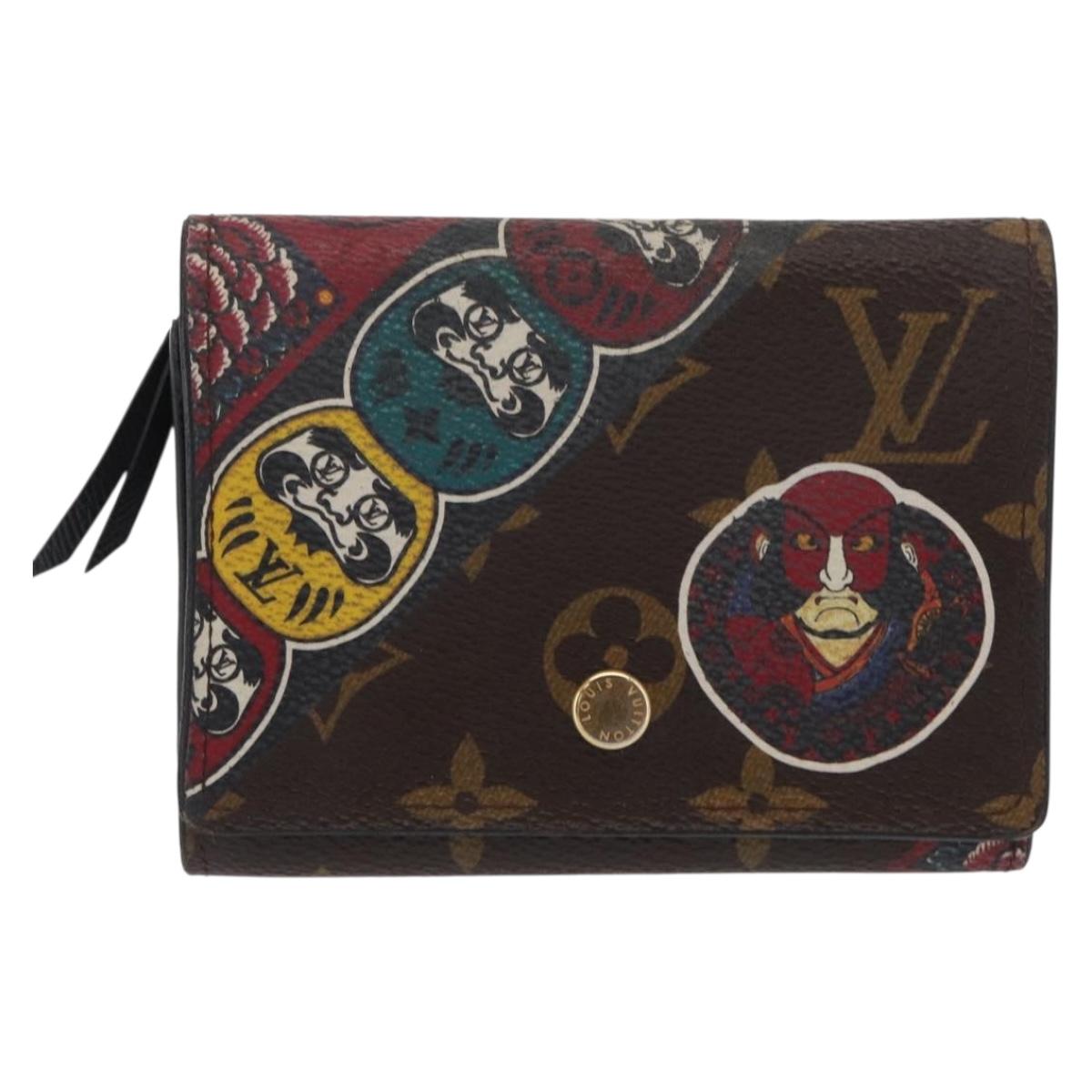 LOUIS VUITTON Monogram Kabuki Portefeuille Victorine Wallet M67253 Auth hk3432