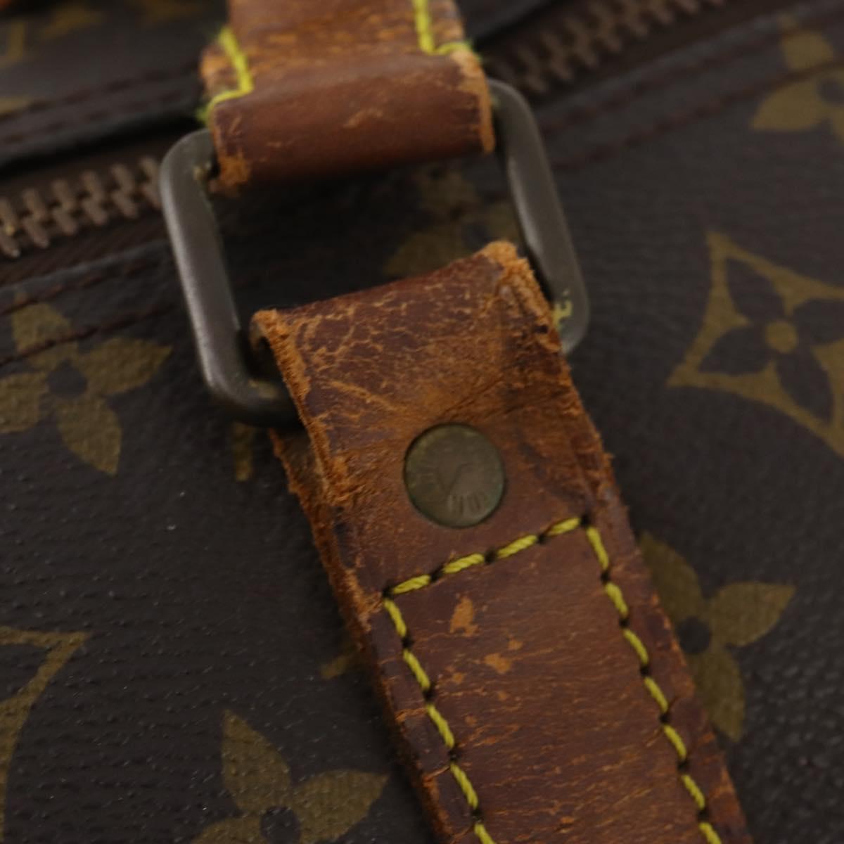 LOUIS VUITTON Monogram Keepall Bandouliere 60 Boston Bag M41412 LV Auth hk3438