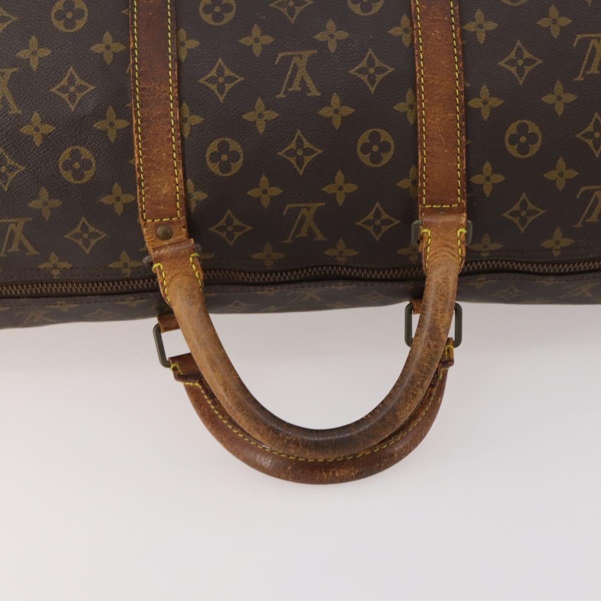 LOUIS VUITTON Monogram Keepall Bandouliere 60 Boston Bag M41412 LV Auth hk3438