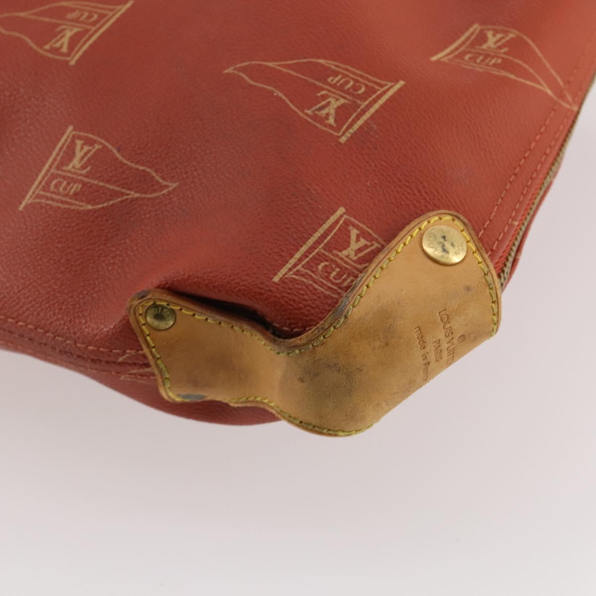 LOUIS VUITTON LV Cup Kabul Boston Bag Red M80020 LV Auth hk3439