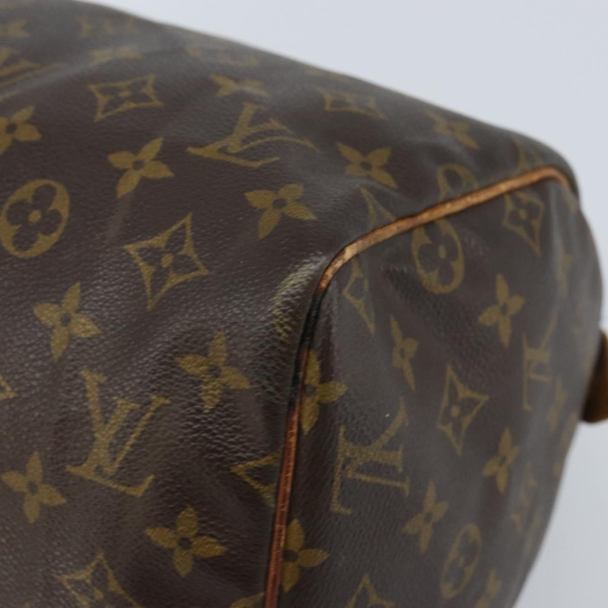 LOUIS VUITTON Monogram Speedy 30 Hand Bag M41526 LV Auth hk3444