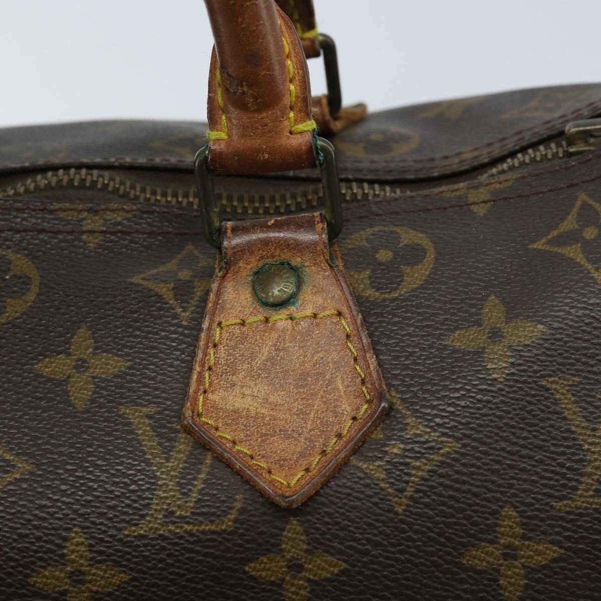 LOUIS VUITTON Monogram Speedy 30 Hand Bag M41526 LV Auth hk3444