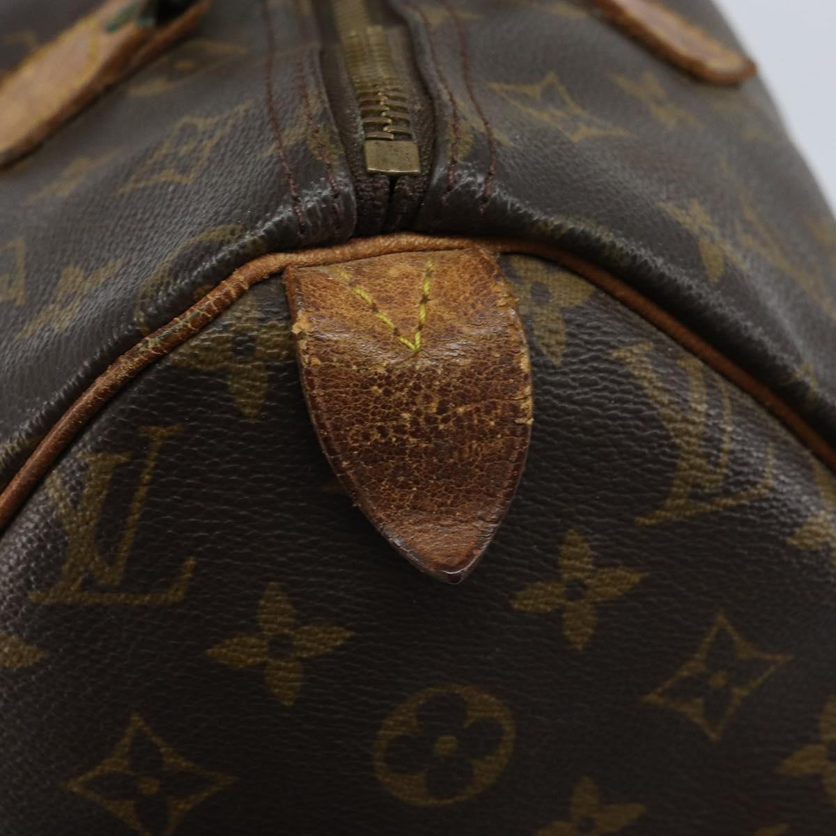 LOUIS VUITTON Monogram Speedy 30 Hand Bag M41526 LV Auth hk3444