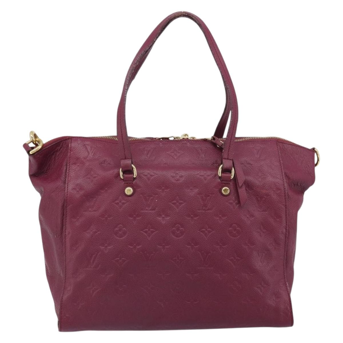 LOUIS VUITTON Monogram Empreinte Lumineuse PM Bag Oroll M94046 LV Auth hk3449