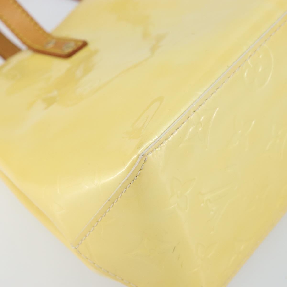 LOUIS VUITTON Monogram Vernis Reade PM Hand Bag Perle M91336 LV Auth hk3456