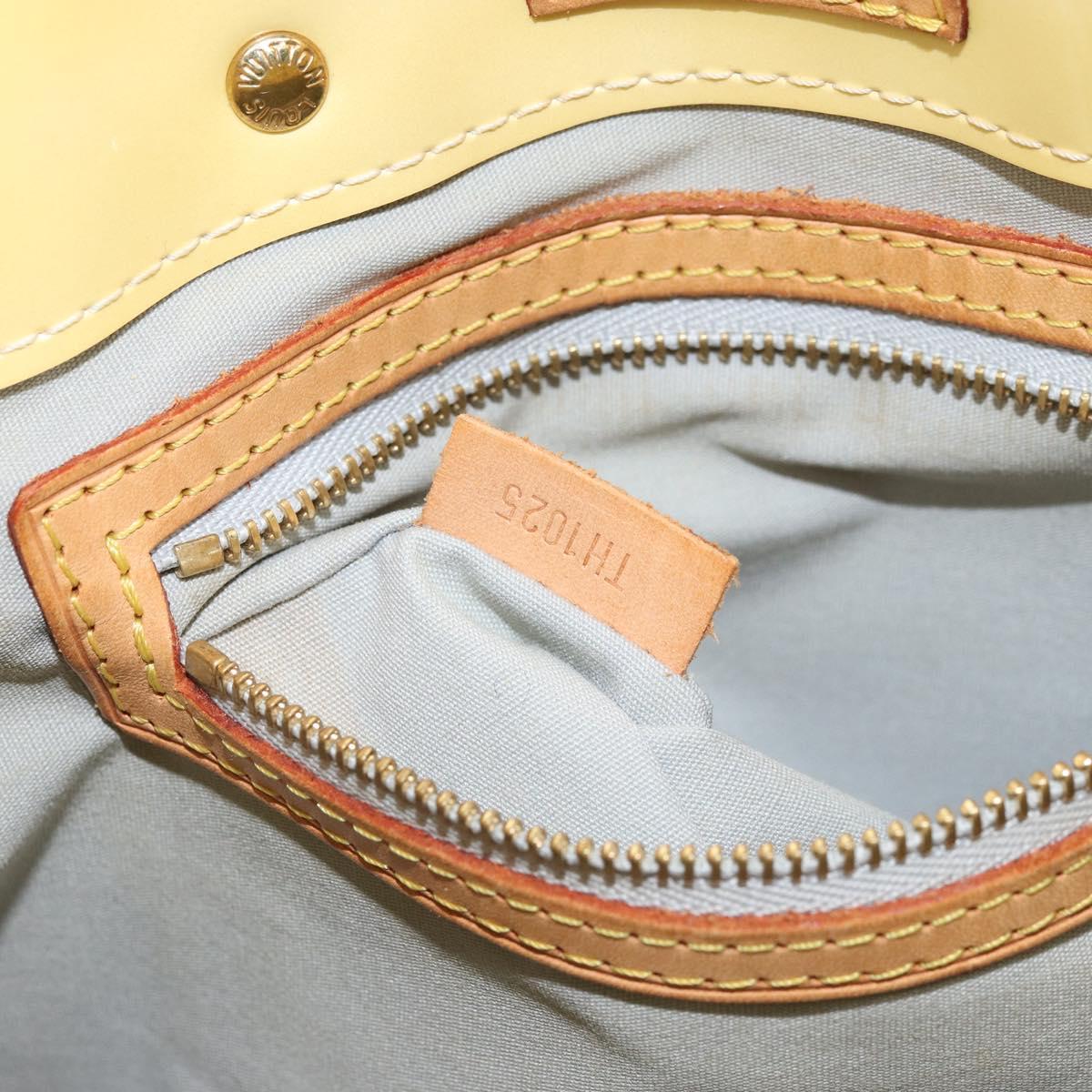 LOUIS VUITTON Monogram Vernis Reade PM Hand Bag Perle M91336 LV Auth hk3456