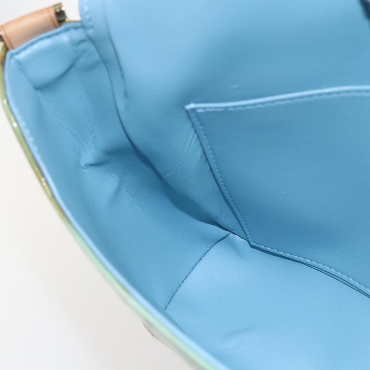 LOUIS VUITTON Monogram Vernis Thompson Street Bag Baby Blue M91009 Auth hk3458