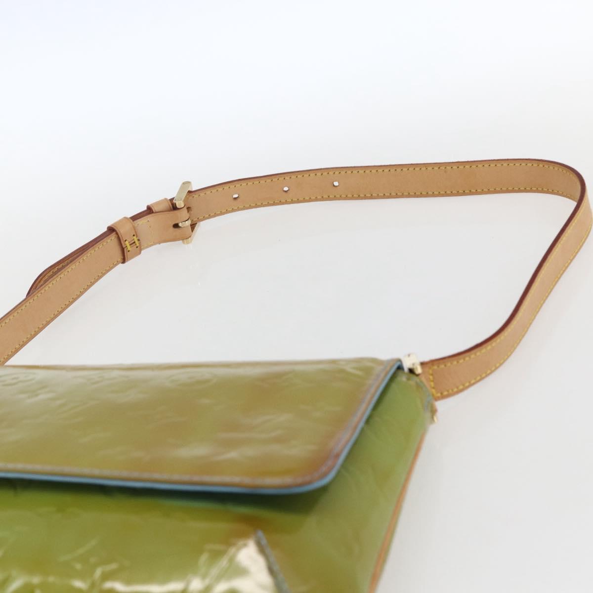 LOUIS VUITTON Monogram Vernis Thompson Street Bag Baby Blue M91009 Auth hk3458