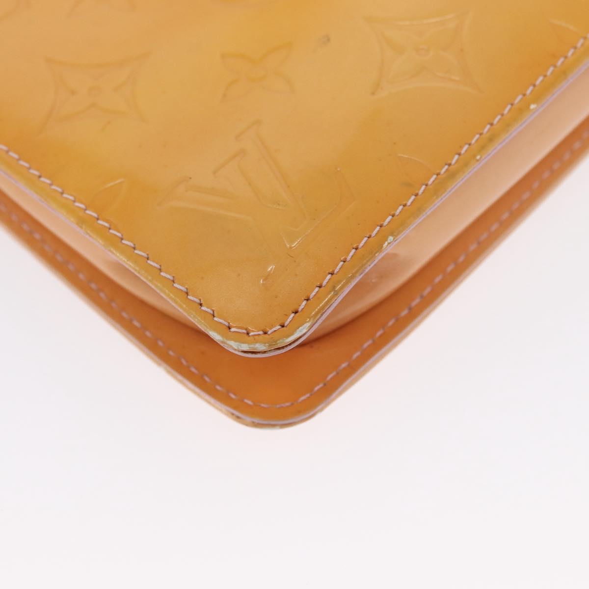 LOUIS VUITTON Vernis Lexington Pouch Marshmallow Pink M91057 LV Auth hk3459