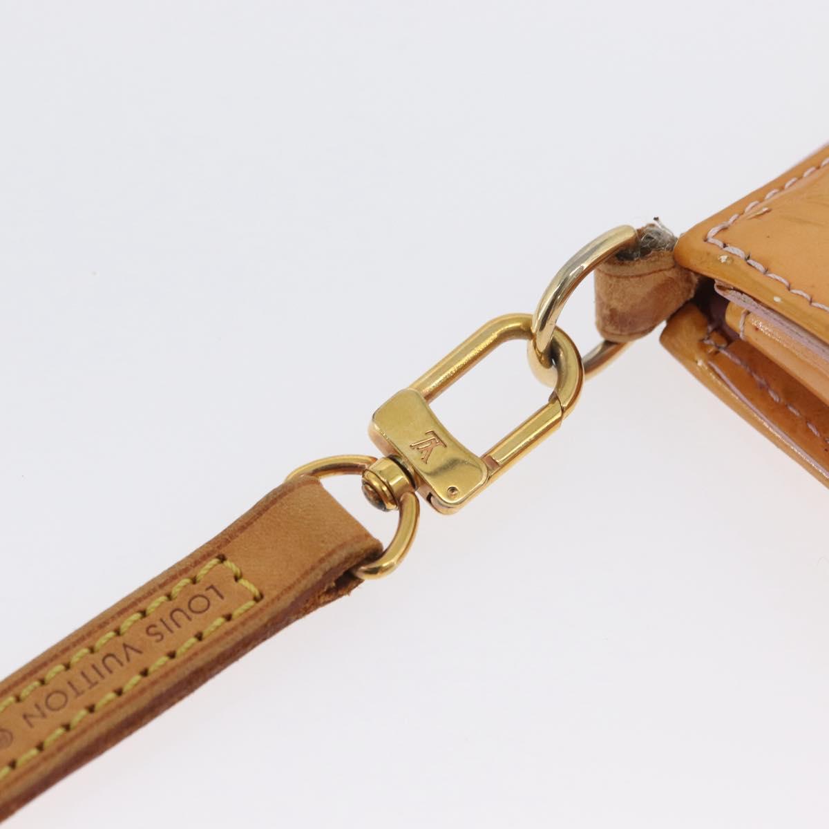 LOUIS VUITTON Vernis Lexington Pouch Marshmallow Pink M91057 LV Auth hk3459