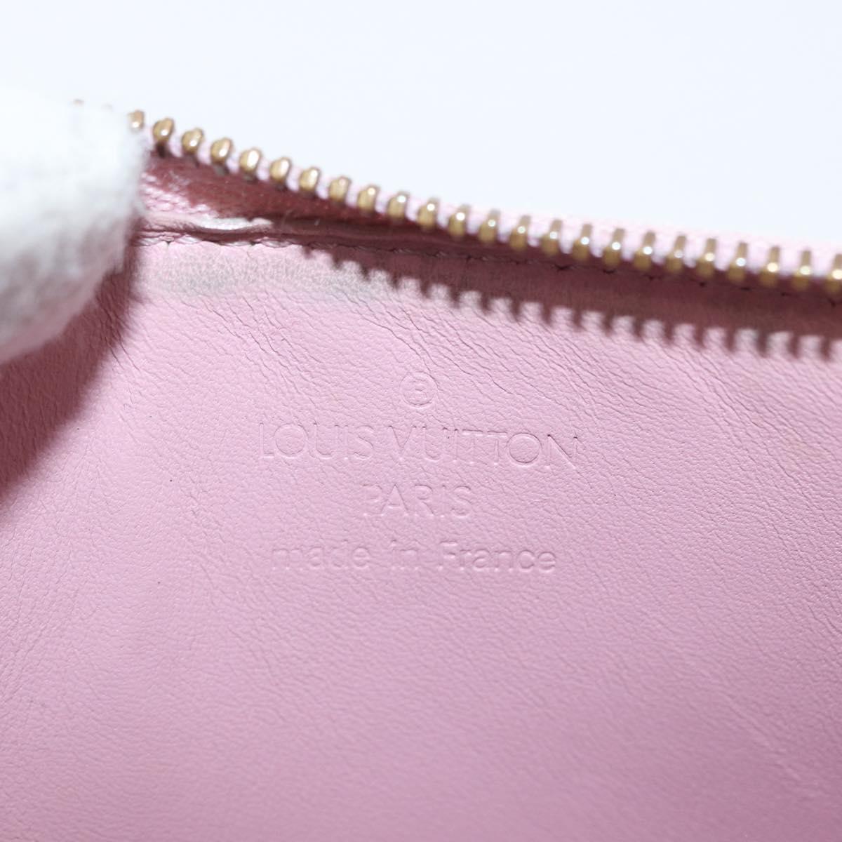 LOUIS VUITTON Vernis Lexington Pouch Marshmallow Pink M91057 LV Auth hk3459