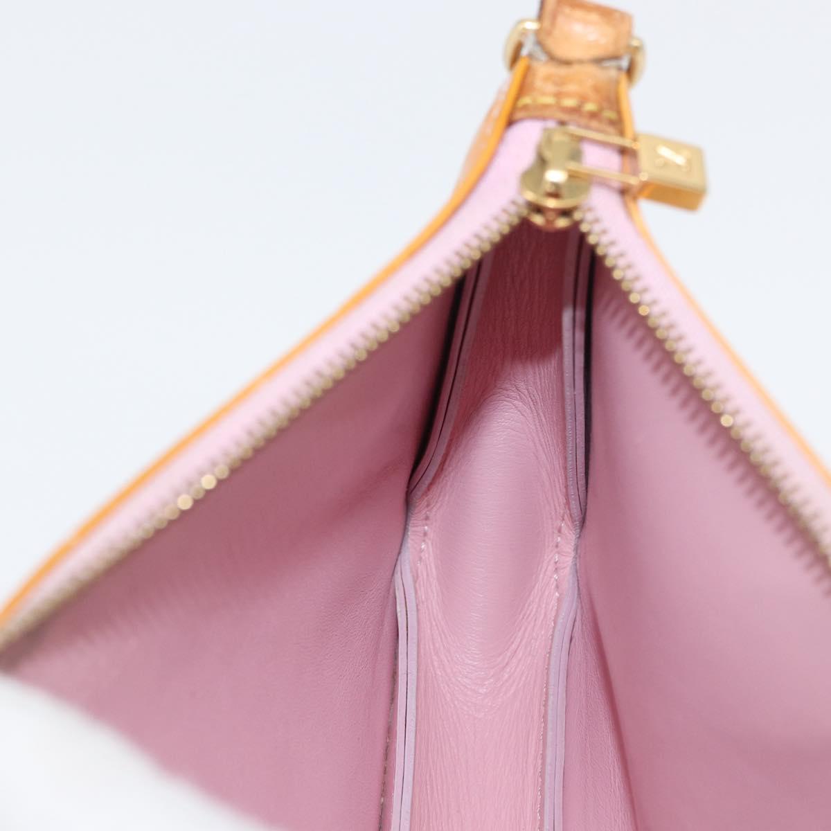 LOUIS VUITTON Vernis Lexington Pouch Marshmallow Pink M91057 LV Auth hk3459