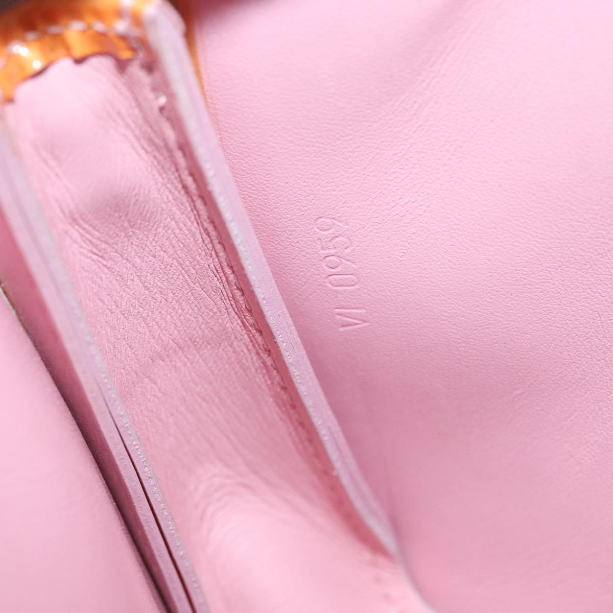 LOUIS VUITTON Vernis Lexington Pouch Marshmallow Pink M91057 LV Auth hk3459