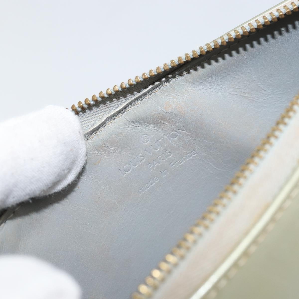 LOUIS VUITTON Monogram Vernis Lexington Accessory Pouch Gris M91056 Auth hk3460