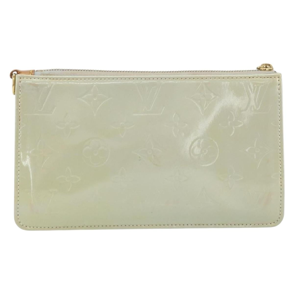 LOUIS VUITTON Monogram Vernis Lexington Accessory Pouch Gris M91056 Auth hk3460