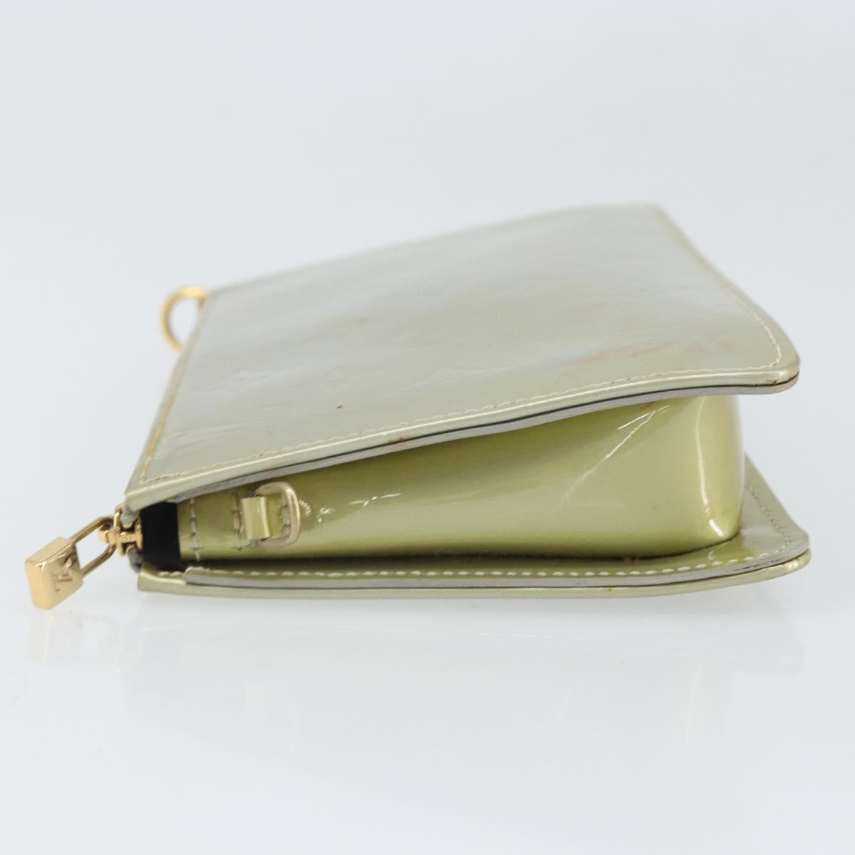 LOUIS VUITTON Monogram Vernis Lexington Accessory Pouch Gris M91056 Auth hk3460
