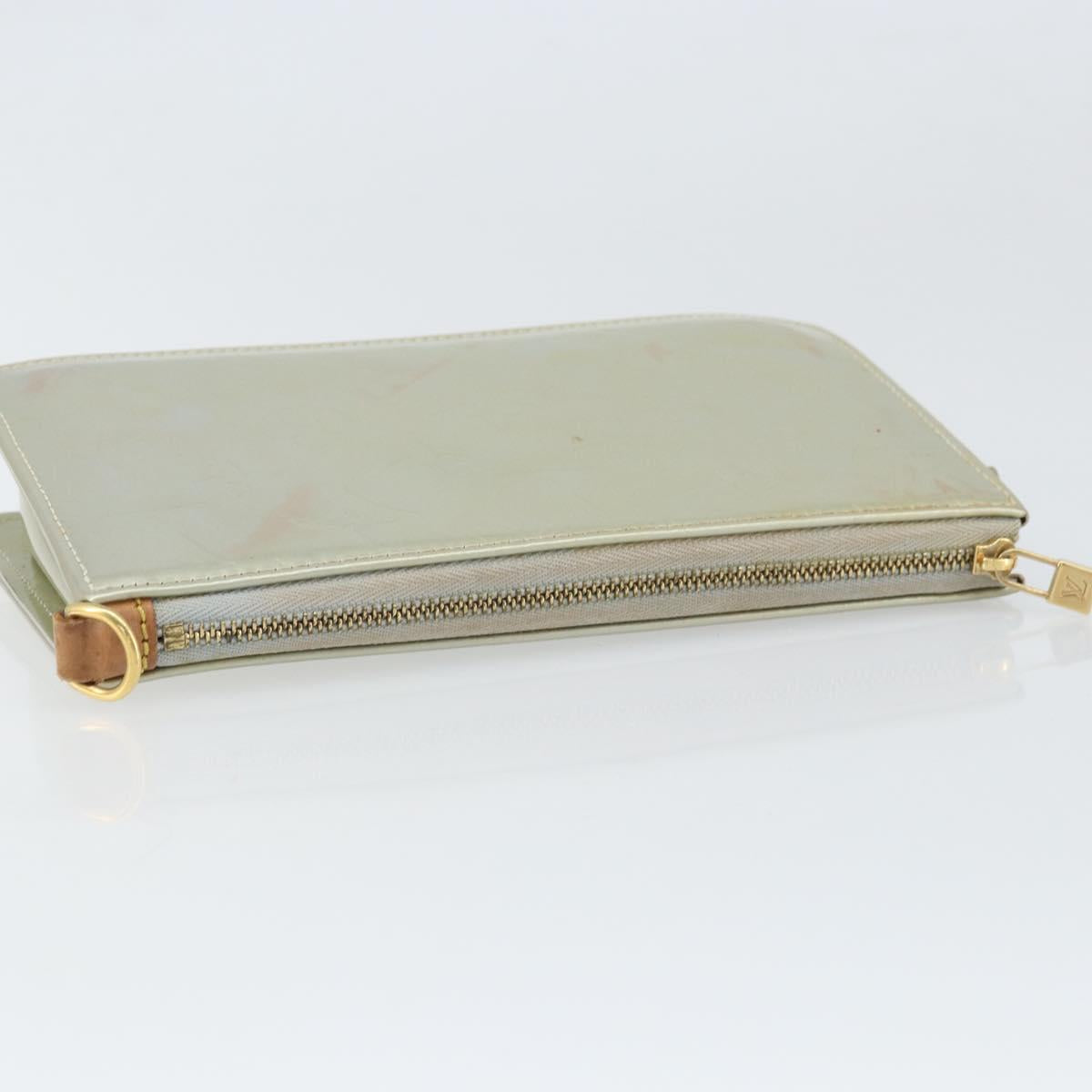 LOUIS VUITTON Monogram Vernis Lexington Accessory Pouch Gris M91056 Auth hk3460