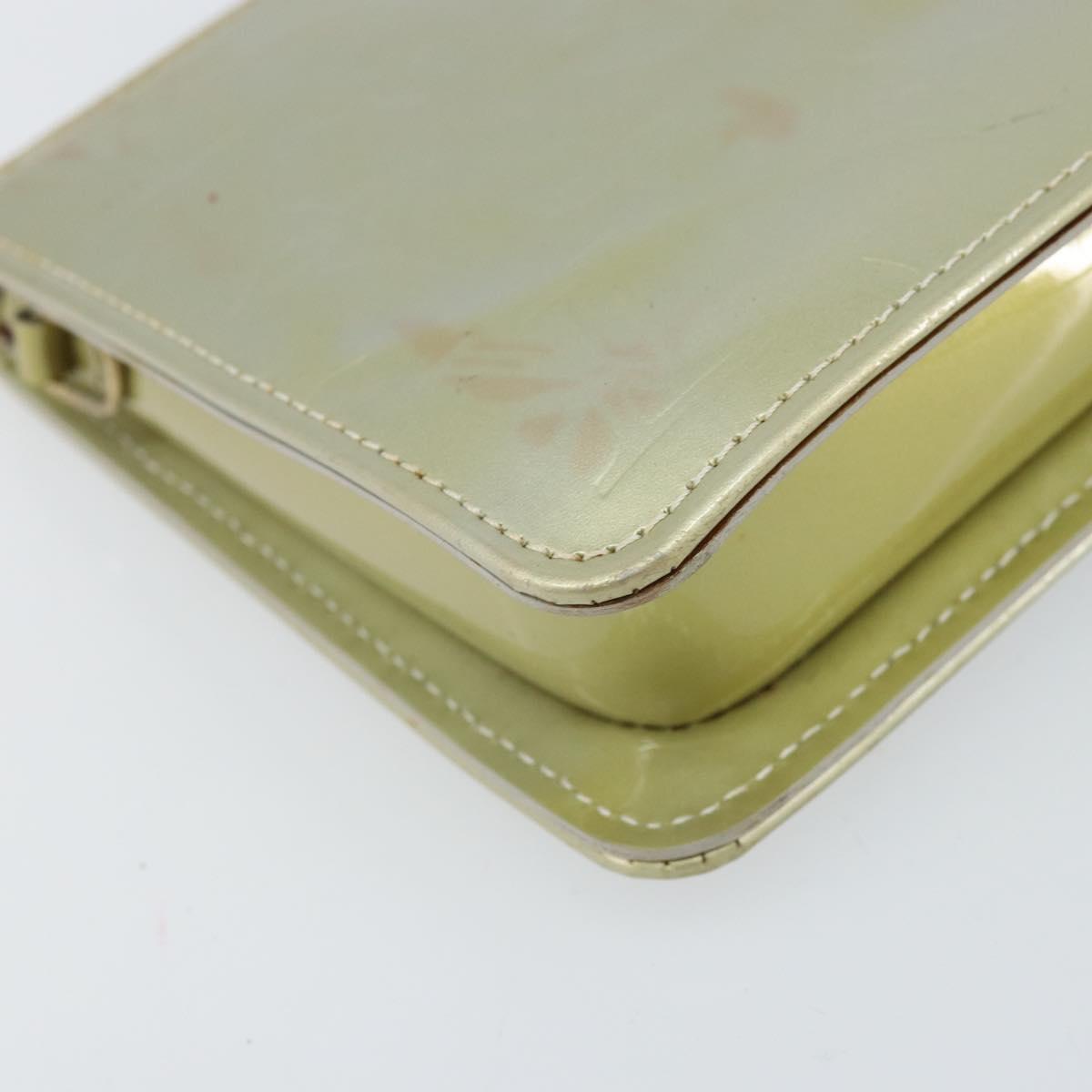 LOUIS VUITTON Monogram Vernis Lexington Accessory Pouch Gris M91056 Auth hk3460