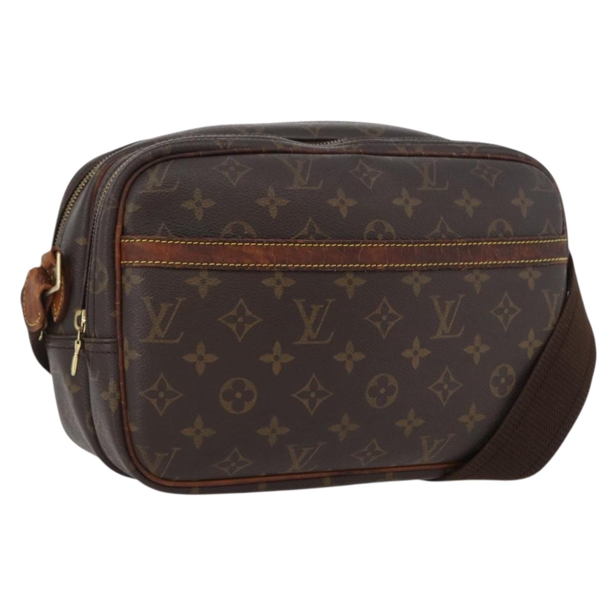 LOUIS VUITTON Monogram Reporter PM Shoulder Bag M45254 LV Auth hk3461