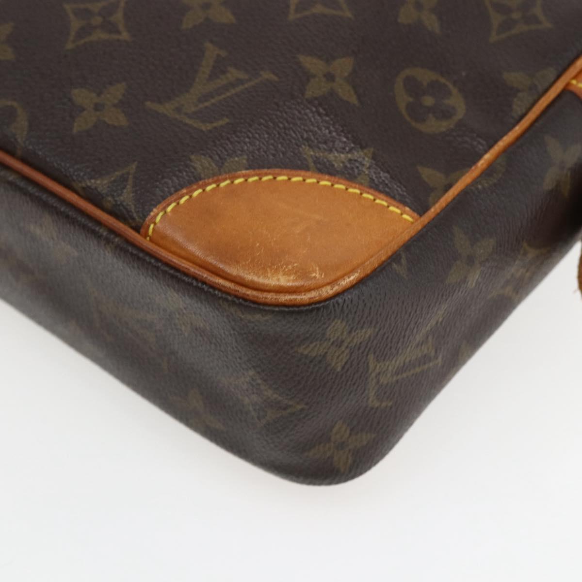 LOUIS VUITTON Monogram Compiegne 28 Clutch Bag M51845 LV Auth hk3464