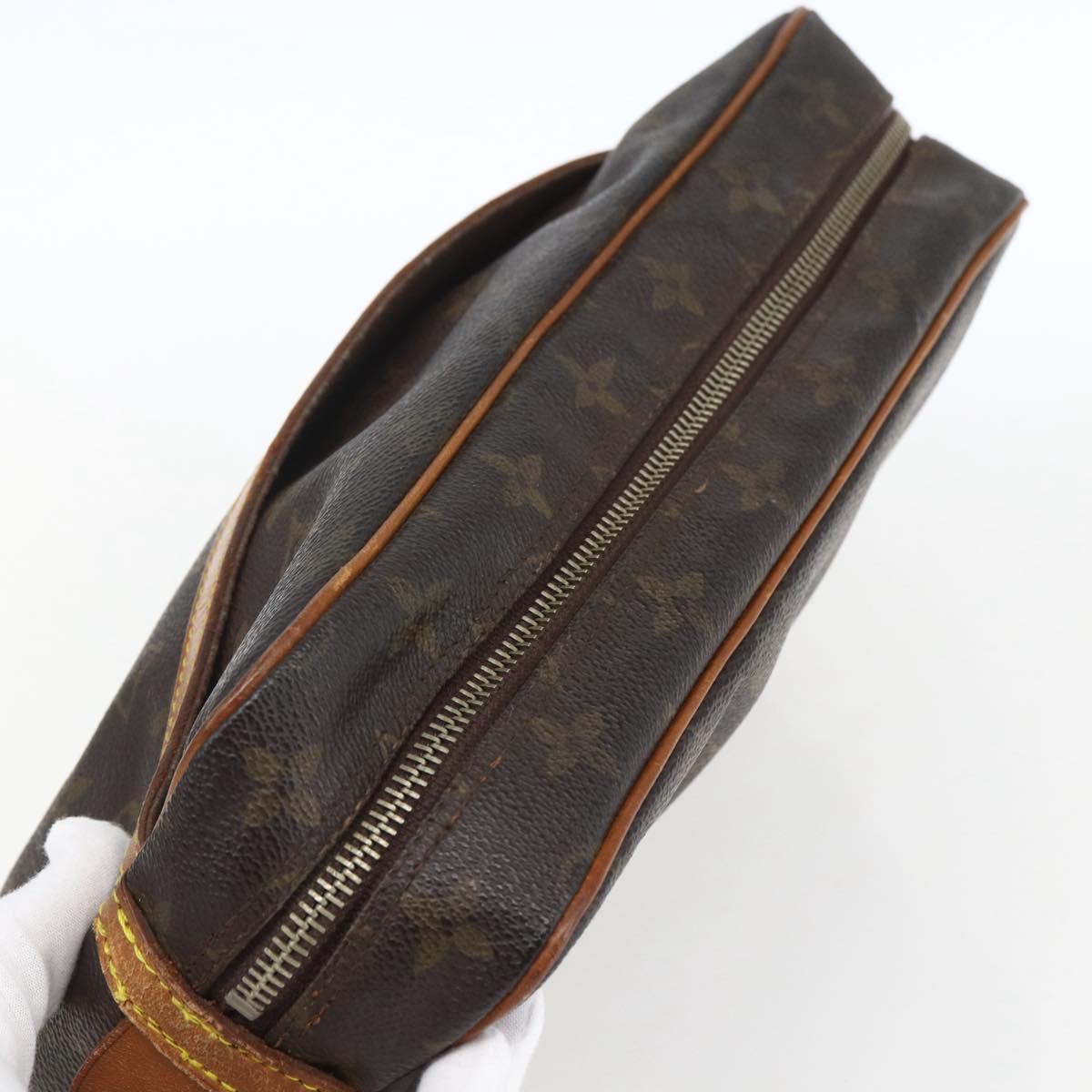 LOUIS VUITTON Monogram Compiegne 28 Clutch Bag M51845 LV Auth hk3464