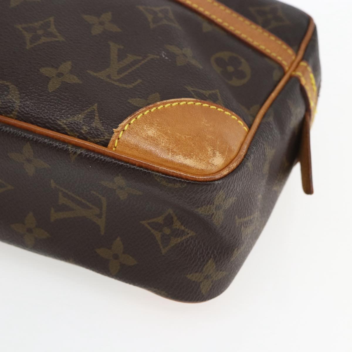LOUIS VUITTON Monogram Compiegne 28 Clutch Bag M51845 LV Auth hk3464
