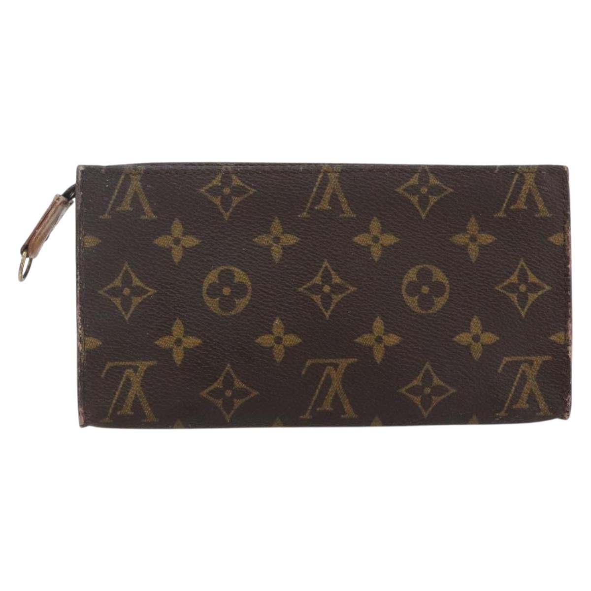 LOUIS VUITTON Monogram Bucket GM Accessory Pouch LV Auth hk3470