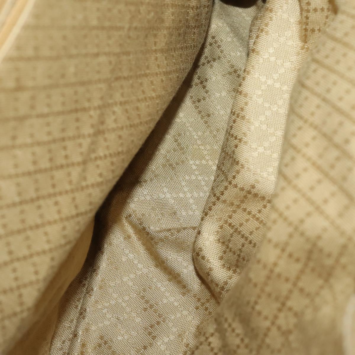 GUCCI Bamboo Tote Bag Suede 2way Beige Gold 002 123 0322 Auth hk3487