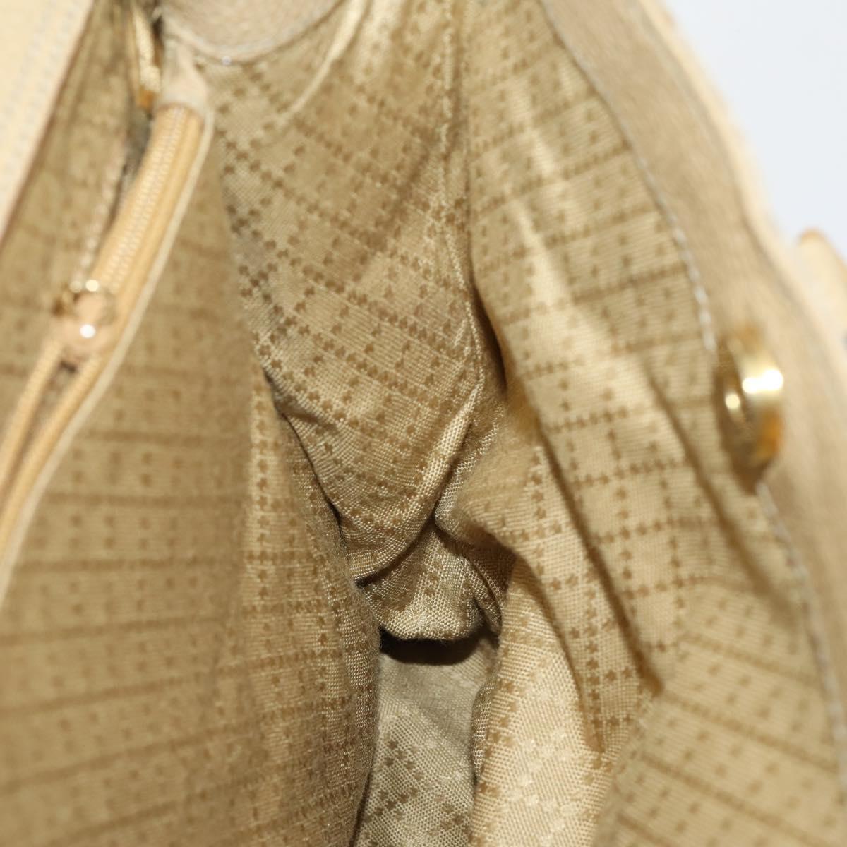 GUCCI Bamboo Tote Bag Suede 2way Beige Gold 002 123 0322 Auth hk3487